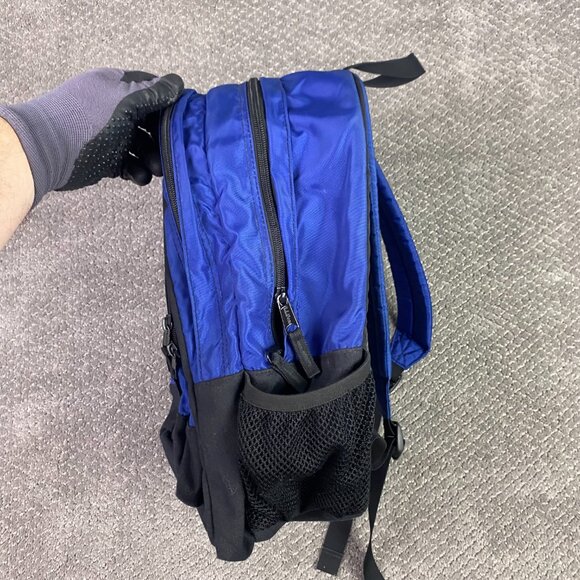 LL Bean Deluxe Book Pack Kids BookPack Backpack School Bag Blue Reflective Nylon - Picture 3 of 10